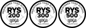 Registered yoga school yoga alliance logo