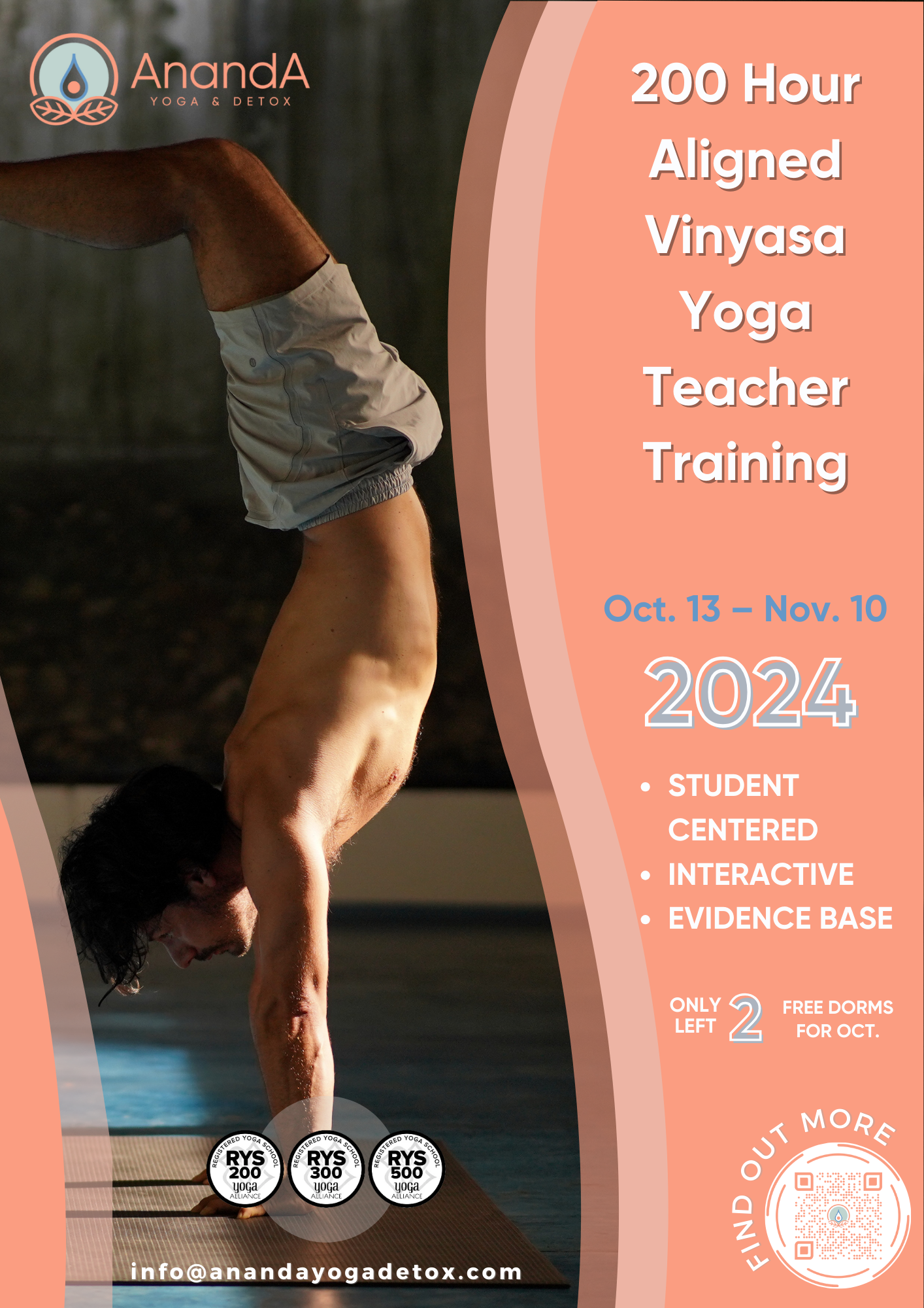 200 hour aligned vinyasa yoga teacher training
