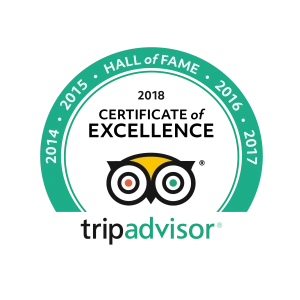 Tripadvisor Certificate of Excellence 2018 Logo